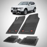 Covorase Auto TEAMCAR&reg; Tip Tăvită pentru BMW X3 E83 2003-2010, Compatibile, Set Complet Față-Spate