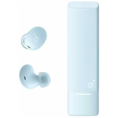 Casti Bluetooth Noise Cancelling cu microfon Anker A30i, albastru foto