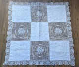 FATA DE MASA VINTAGE DIN IN CU BRODERIE SI FILET LACE