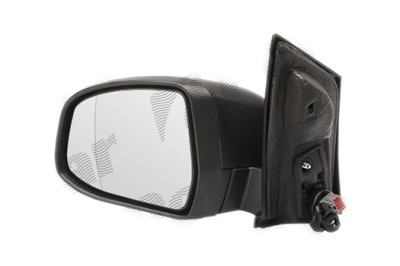 Oglinda exterioara Ford Focus 2 (Da), 01.2008-12.2010, partea Dreapta, culoare sticla crom, sticla asferica, cu carcasa grunduita, cu incalzire, ajus foto