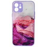 Husa iPhone 12 Marble Design 03, Toc TPU, Protectie Camera, Prindere Sigura