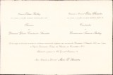 A2761N Invitație la nunta colonelului Constantin Stamatiu, medic-șef al Corpului 3 Armată, al Spitalului Militar Cluj, 1930, Chișinău, Basarabia