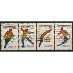 Statele Unite 1976 - olimpiada Innnsbruck si Montreal, serie stampilata