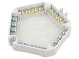 Cleme cu şurub polipropilenă gri SEZ DK 6304-15/S, borne 20, temperatură -25&divide;60&deg;C