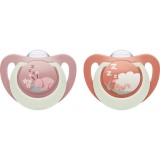 NUK First Choice Night 6-18 m suzetă 2 buc