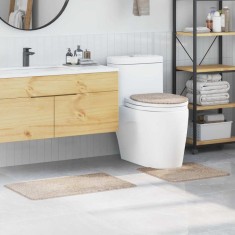 vidaXL Covoraș de baie 3 pcs Crem 50 x 50 cm Polipropilenă
