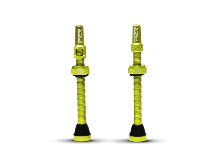 Valva Tubeless bicicleta P2R FR-11C, AL, 60mm, Verde Lime (OEM) Ultimate FactoryBikes