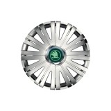 Cumpara ieftin Set 4 Capace Roti Autohelix MSA&reg; potrivite jantelor de 15 inch, pentru Skoda Nou Verde, model Active Crom