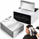 Folie de aluminiu profesională creponată pentru coafură, șuvițe, balayage și vopsit, 200 buc.