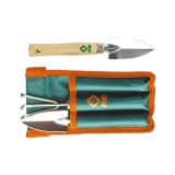 Cumpara ieftin Set 3 unelte cromate 2 sape + 1 cultivator Flo 99028