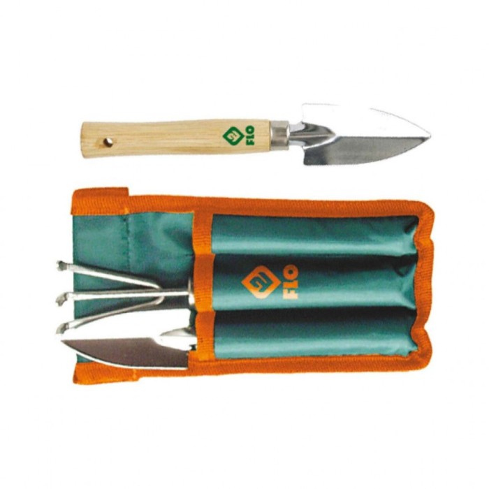 Set 3 unelte cromate 2 sape + 1 cultivator Flo 99028