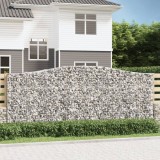 VidaXL Coșuri gabion arcuite 6 buc. 400x50x160/180 cm, fier galvanizat