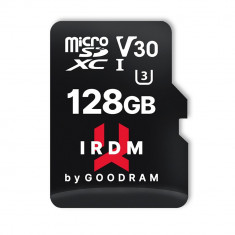 Card de Memorie MicroSD GoodRam IDRM U3 128 GB, Video Speed V30, Filmare 4K, Adaptor SD foto