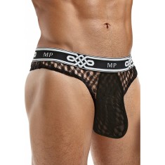 Bikini Tanga Lo Rise Thong, Negru, L/XL