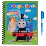 Carte de colorat cu apa Magic Book, Reutilizabila, plina de culori vibrante, Trenul Thomas