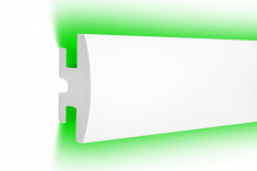 Profil pentru banda LED din polistiren extrudat acoperit cu rasina minerala KD305 (1.15m) foto