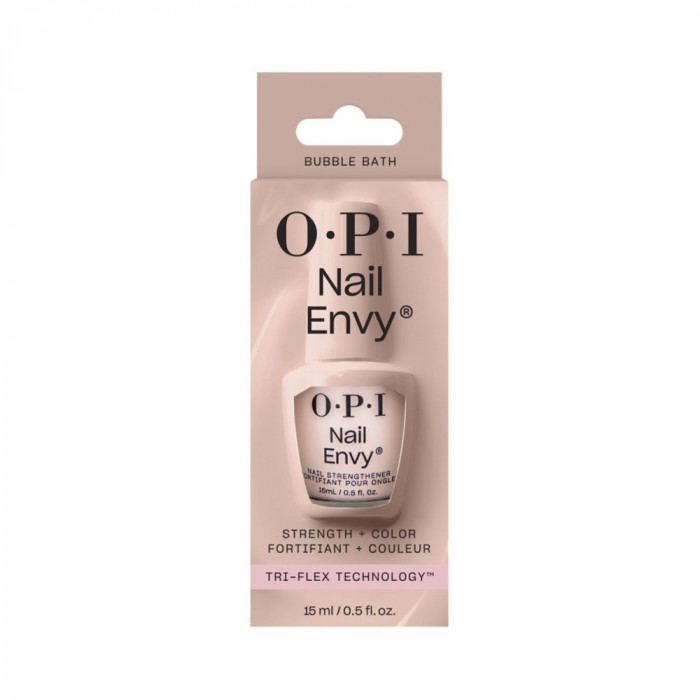 Tratament pentru intarirea unghiilor si culoare, OPI, Nail Envy, Bubble Bath&trade;, 15ml