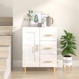 vidaXL Servantă, alb extralucios, 69,5x34x90 cm, lemn prelucrat