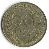 Monedă Franța 20 centimes 1996