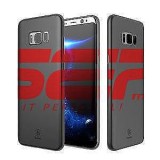 Husa iPhone SE 2020 Baseus Paper Case, TPU, Protectie Slim, Negru/Transparent