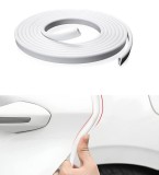 Cumpara ieftin Banda de protectie auto pentru usi, din cauciuc, alba, 5m