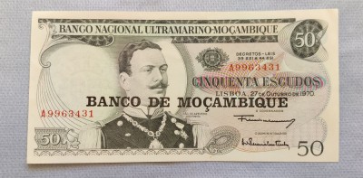 Mozambic - 50 Escudos (1976) sA996 foto