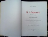 Piesa rara de colectie in limba franceza.-Album/monografie Pictorul N. I. Grigorescu de A. Vlahuță, 1911, exemplar&nbsp;original numerotat 771.