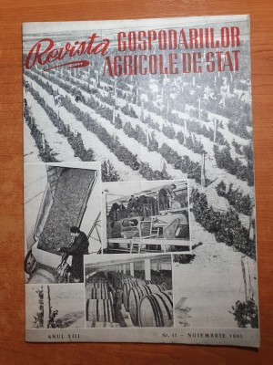 revista gospodariilor agricole de stat noiembrie 1961-art.regiunea brasov,galati foto