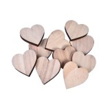 Inimioare decoratiune din lemn, set 17 bucati, 5x5 cm, ATU-081047, Oem