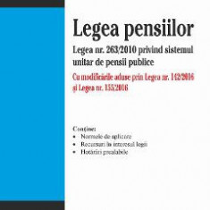 Legea pensiilor Act. 20 iulie 2016