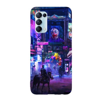 Husa compatibila cu Oppo A72, Viceversa, model Circus Open Cyberpunk, Silicon, TPU foto