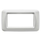 Gewiss Rama System GW22504, 4 module, alb pentru priza/intrerupator