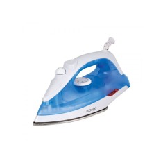 Fier de calcat Floria,1600 W, 180 ml, talpa ceramica, temperatura reglabila, accesorii incluse, Alb/Albastru