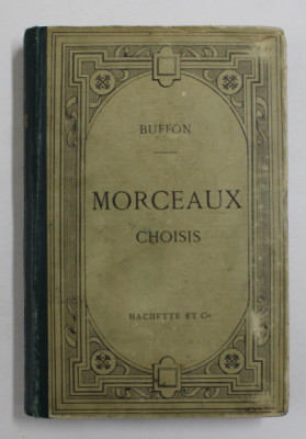 BUFFON - MORCEAUX CHOISIS , 1890 foto
