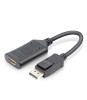 Cablu adaptor convertor DisplayPort tata la HDMI mama activ 4K 60Hz 20cm, Generic