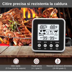 Termometru digital pentru cuptor, Oem | Okazii.ro