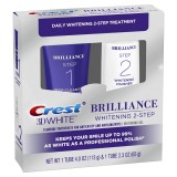 Set Crest 3d white brilliance albire in 2 pasi, pasta de dinti 113g si gel de albire 65g