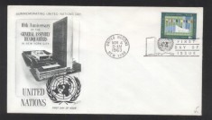 UN New York 1963 NY Meetings Mi.135 FDC UN.052