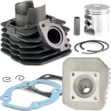 Cumpara ieftin Kit Cilindru 80cc Scuter Daelim Message 80, Honda Dio, Kymco, SYM 2T, Racire Aer, Piston 47mm, Bolt 12mm, Set Complet cu Chiuloasa