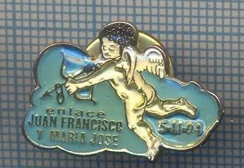 AX 1109 INSIGNA -INGERASUL ,,AMOR&amp;quot; CU ARCUL SI SAGEATA DRAGOSTEI-PT COLECTIONARI foto
