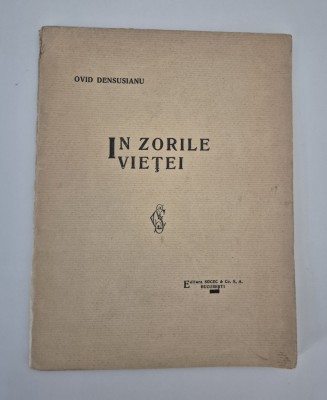Carte veche 1925 Ovid Densusianu In zorile vietei Versuri foto