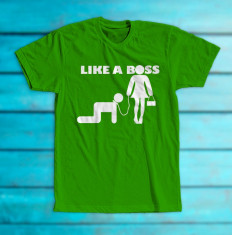 Tricou like a boss (femei) foto