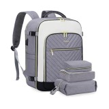 Rucsac de voiaj LOVEVOOK, 40L, 45 x 31 x 20 cm, gri - RESIGILAT