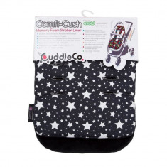 Saltea carucior Comfi-Cush Black and White Stars, 842094 foto