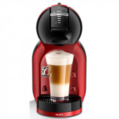 Espressor cu capsule Mini Me KP123H10, 1500 W, capacitate rezervor 0.8 L ,15 bari presiune, Tehnologia Play &amp; Select, functie Eco, rosu &amp; negr