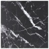 VidaXL Blat masă negru 50x50 cm 6 mm sticlă securizată design marmură