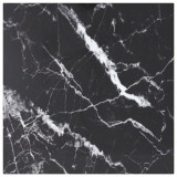 vidaXL Blat masă negru 50x50 cm 6 mm sticlă securizată design marmură