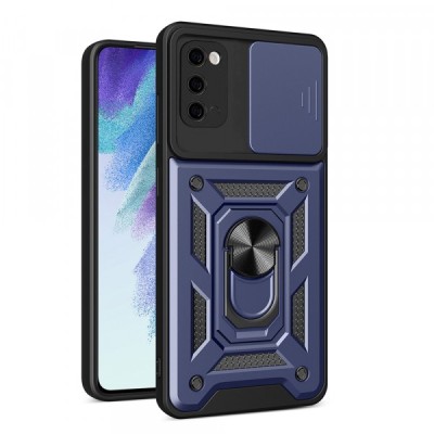 Husa pentru Samsung Galaxy S20 5G G981 / S20 G980, Techsuit, CamShield, Albastra foto