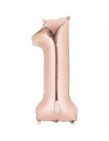 Balon Folie Cifra 1 Rose Gold - 100 cm
