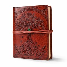 Agenda Jurnal din piele cu copacul vietii si snur